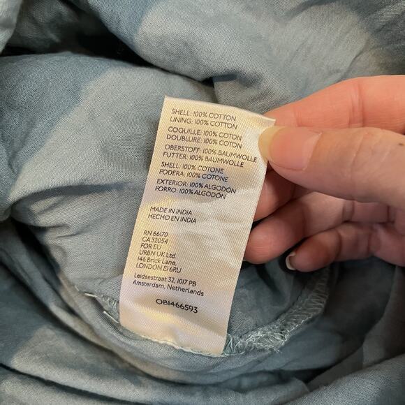 Free People Bella Mint Blue Boho One Shoulder Maxi Dress Size S Festival - Picture 9 of 15